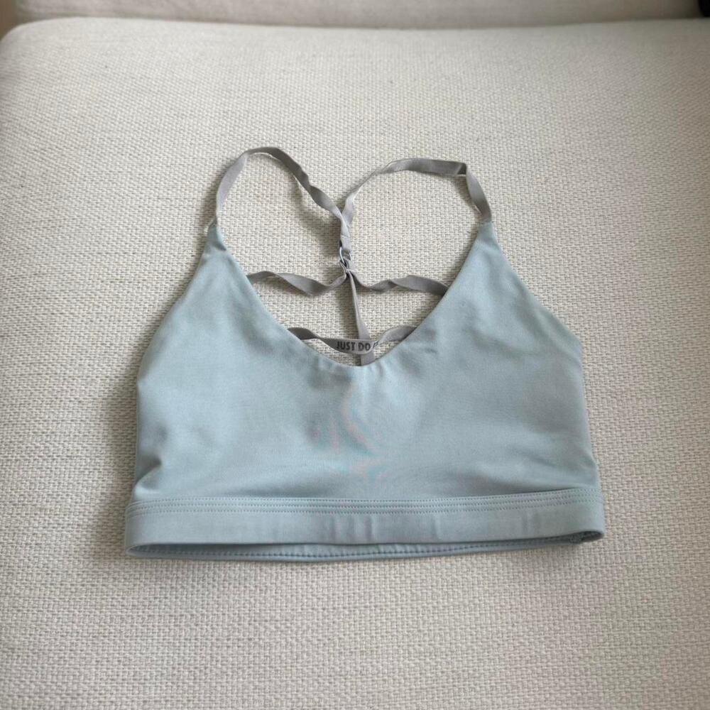 Nike light blue sports bra